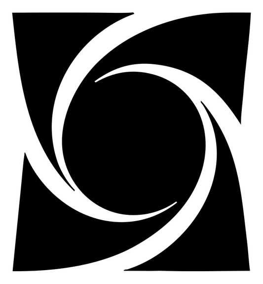 Negative Space Black Hole Emblem