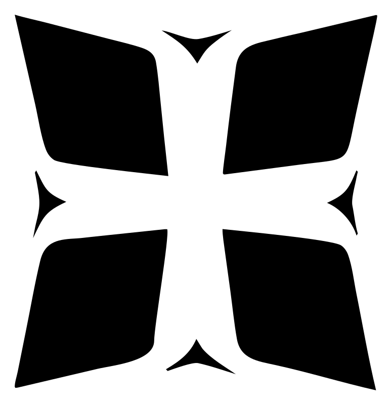 Negative Space Bolnisi Cross Icon