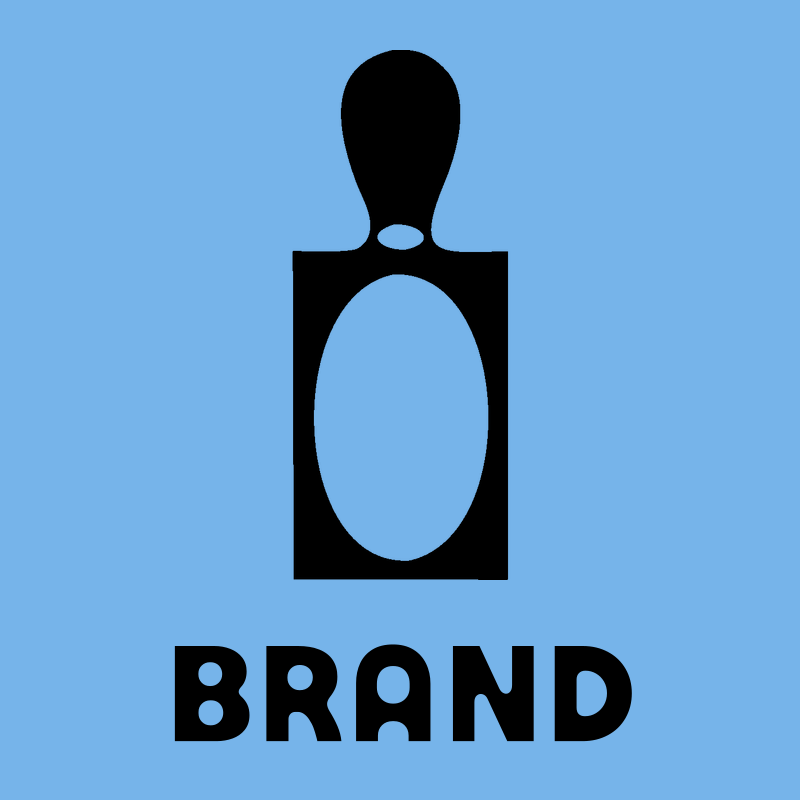 Negative Space Bowling Pin Icon preview