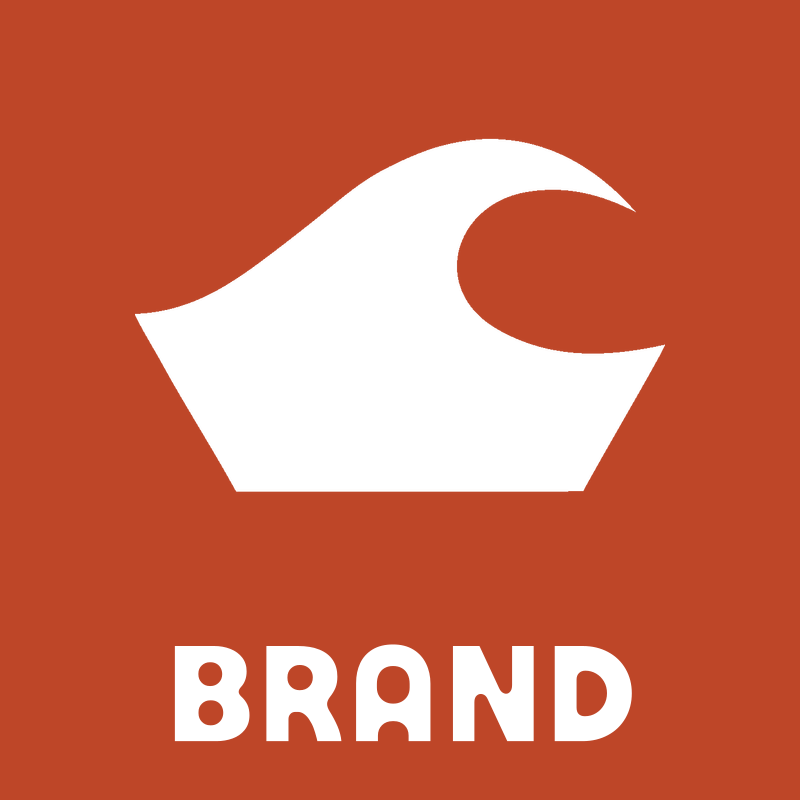 Negative Space Breaking Wave Icon preview