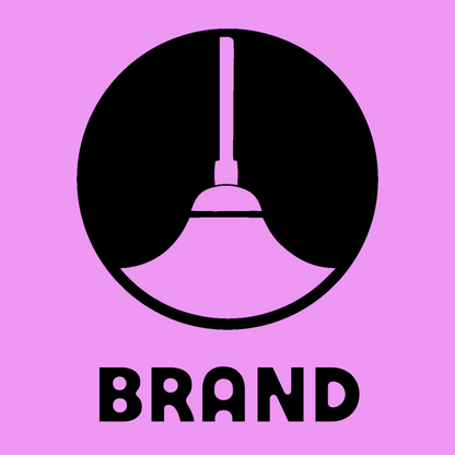 Negative Space Broom Circle Badge preview