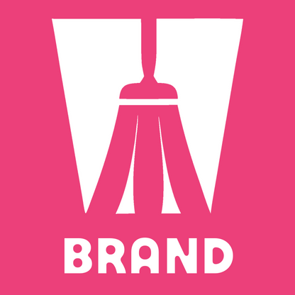 Negative Space Broom Letter Logo preview