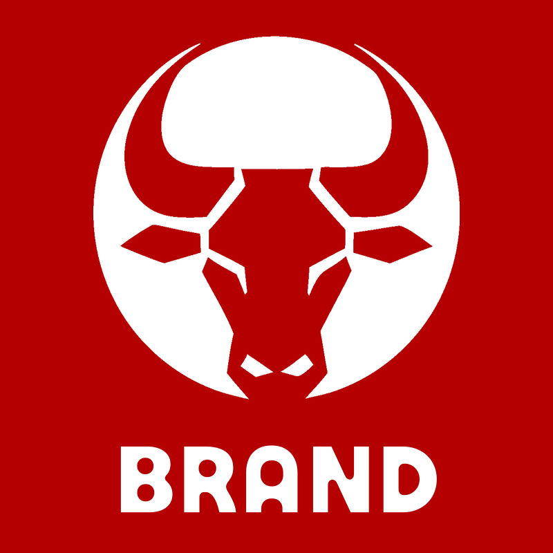 Negative Space Bull Circle Badge preview