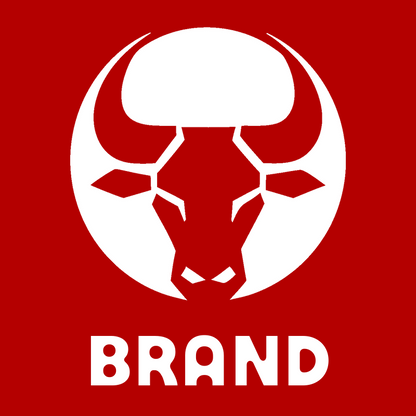Negative Space Bull Circle Badge preview