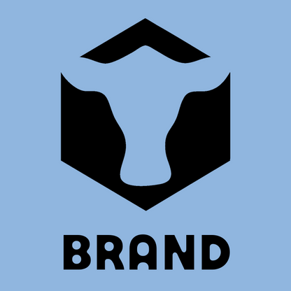 Negative Space Bull Hexagon Badge preview
