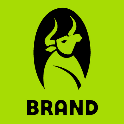 Negative Space Bull Oval Badge preview