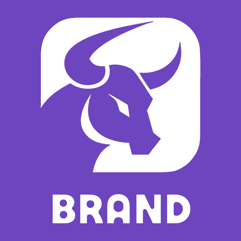 Negative Space Bull Portrait Badge preview