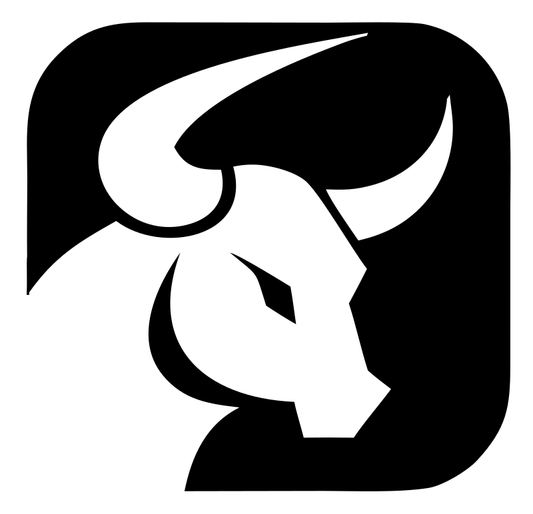 Negative Space Bull Portrait Badge