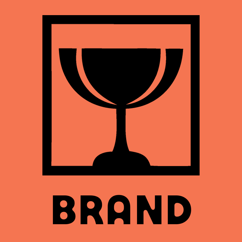 Negative Space Chalice Square Badge preview
