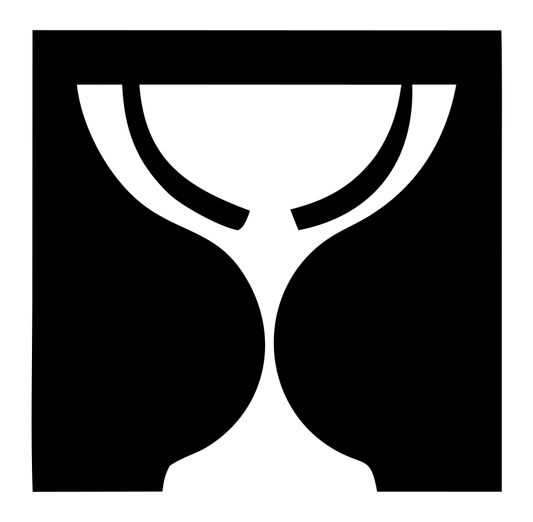 Negative Space Chalice Square Badge