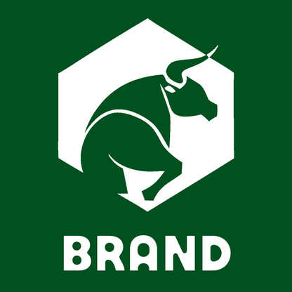 Negative Space Charging Bull Badge preview