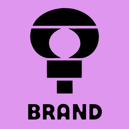 Negative Space Circle Bulb Icon preview