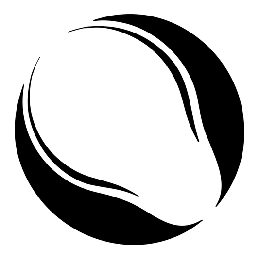 Negative Space Circle Bulb Logo