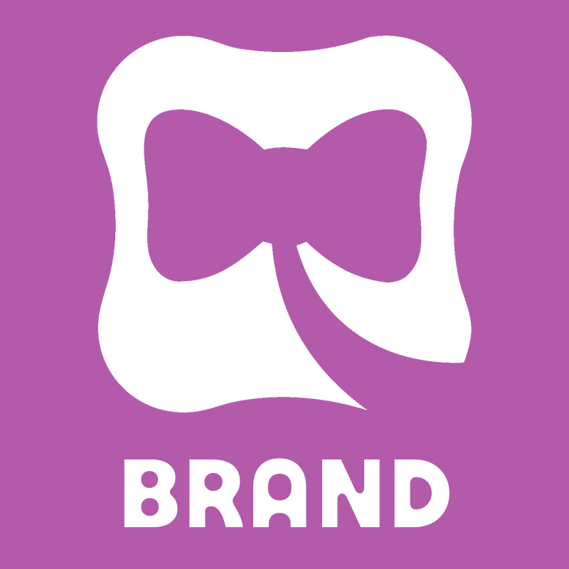 Negative Space Clover Bow Badge preview