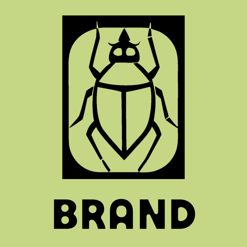 Negative Space Cockroach Badge preview