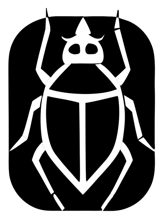 Negative Space Cockroach Badge