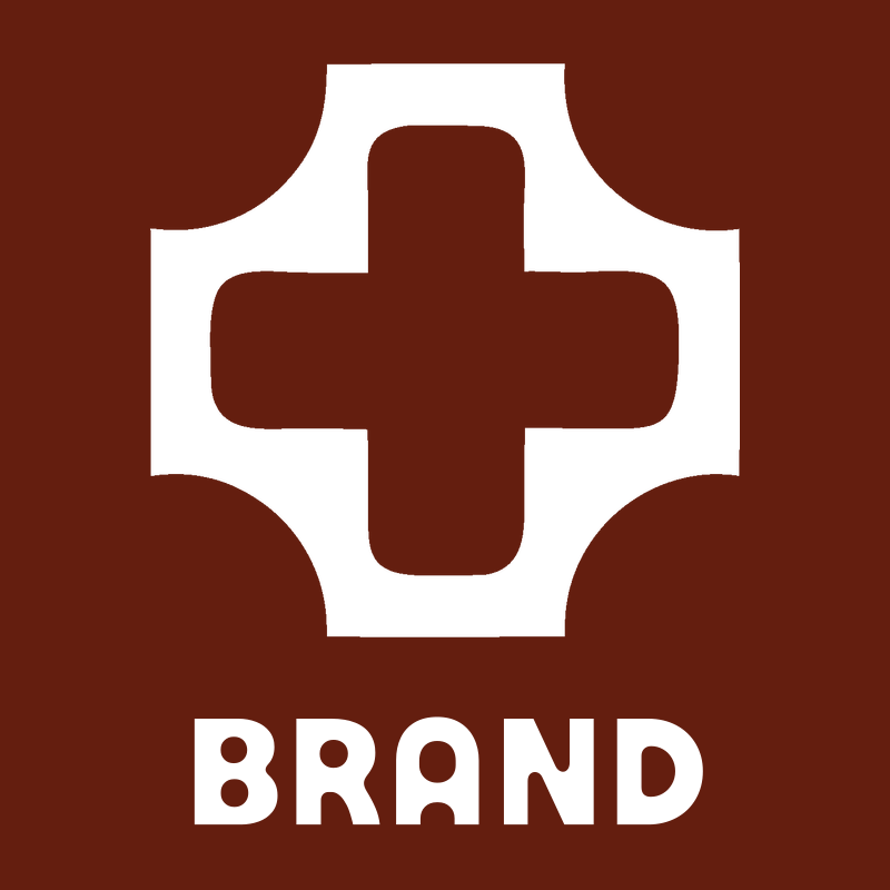Negative Space Concave Cross Logo preview