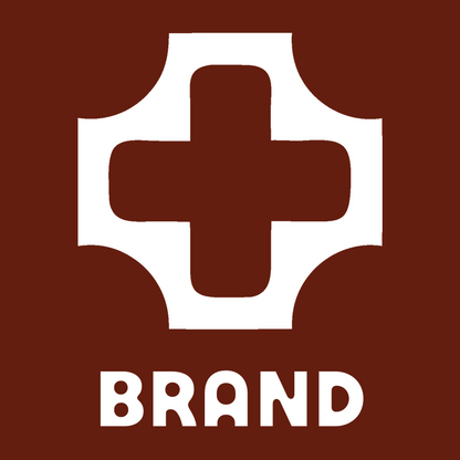 Negative Space Concave Cross Logo preview