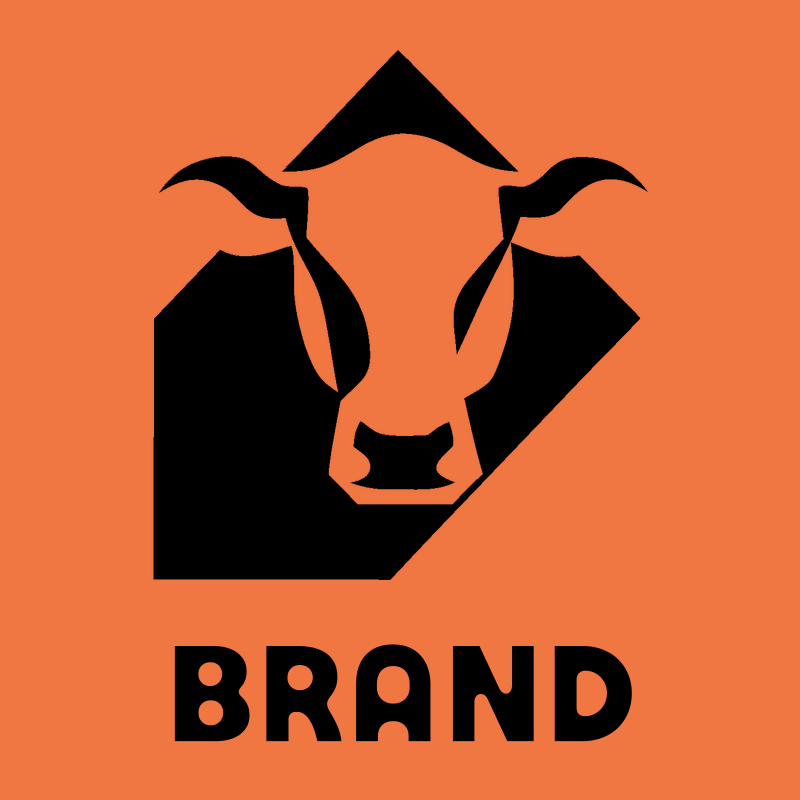 Negative Space Cow Diamond Badge preview