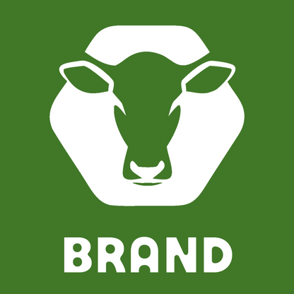 Negative Space Cow Head Badge preview