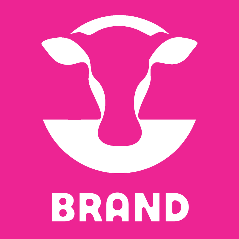 Negative Space Cow Head Mark preview