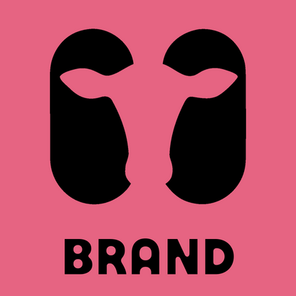 Negative Space Cow Hooves Icon preview