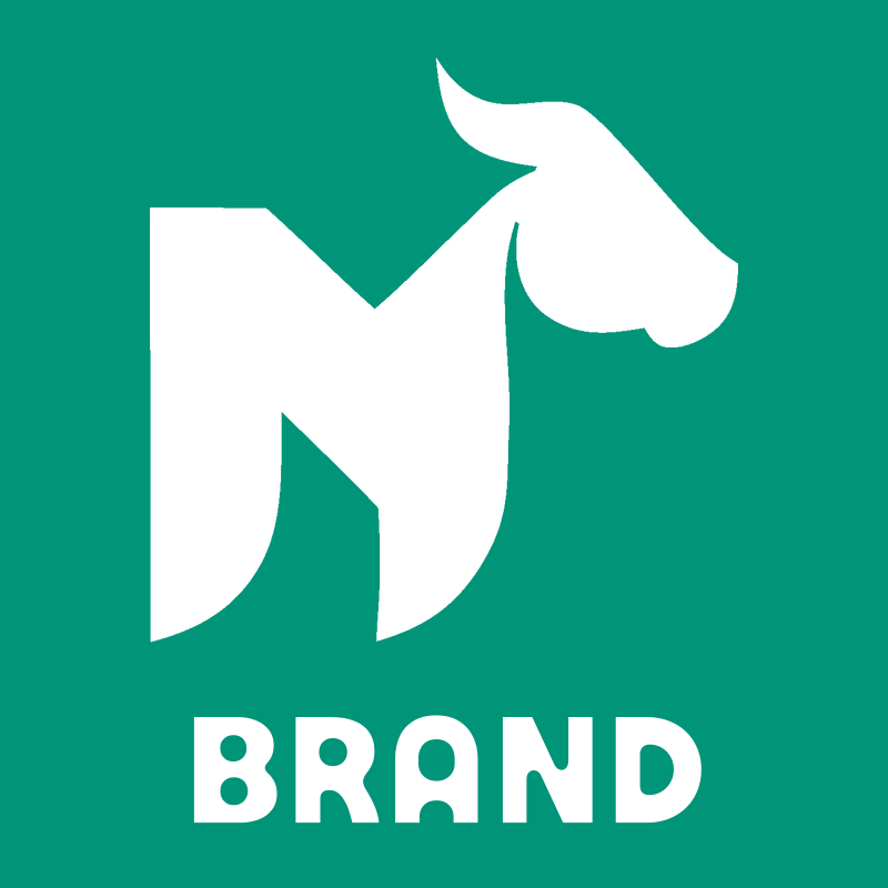 Negative Space Cow Letter Mark preview