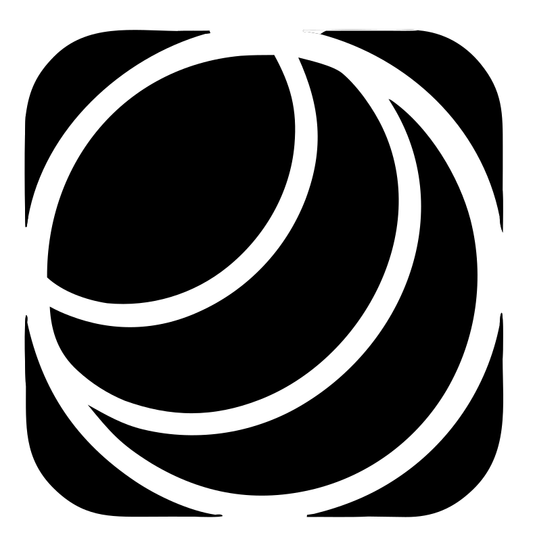 Negative Space Crescent Orbit Badge