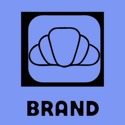 Negative Space Croissant Badge preview