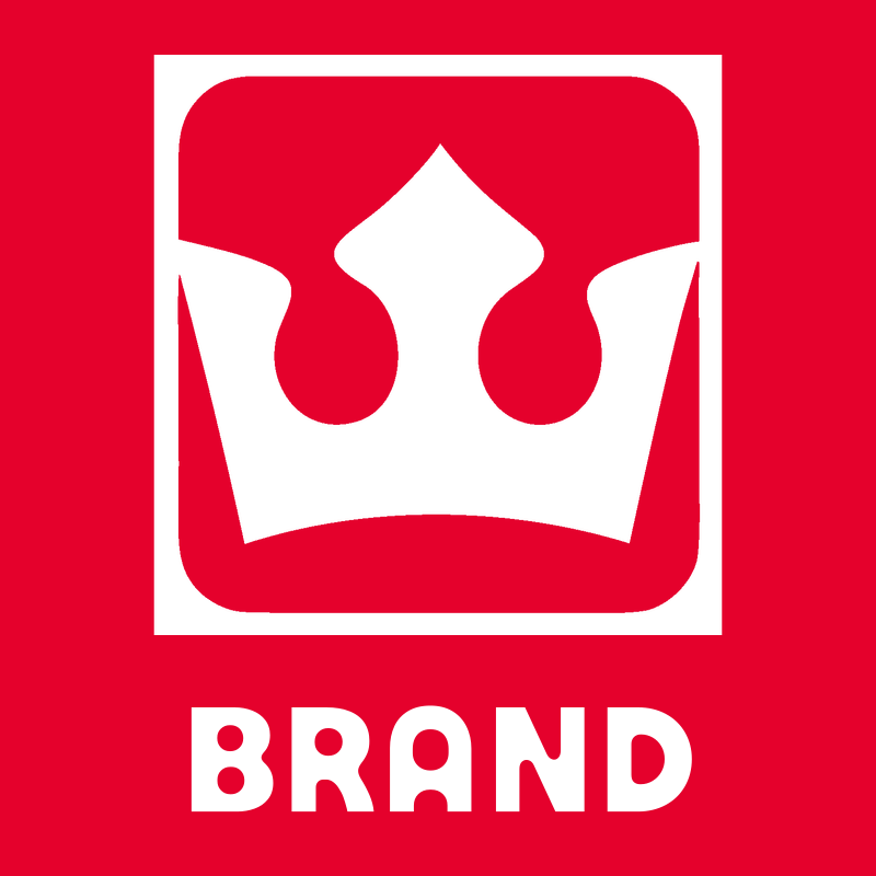 Negative Space Crown Square Badge preview