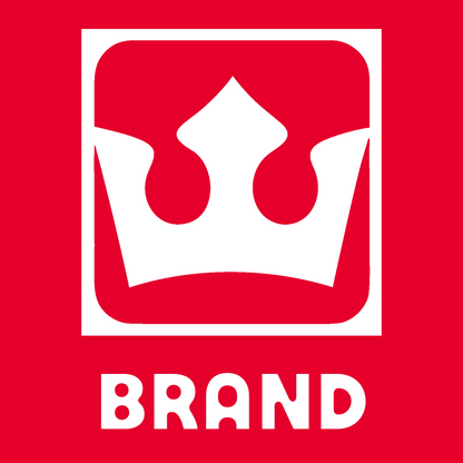 Negative Space Crown Square Badge preview