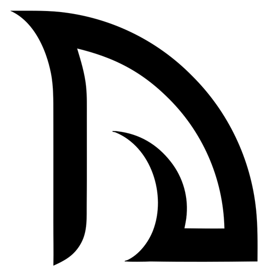 Negative Space Curved Signal Mark