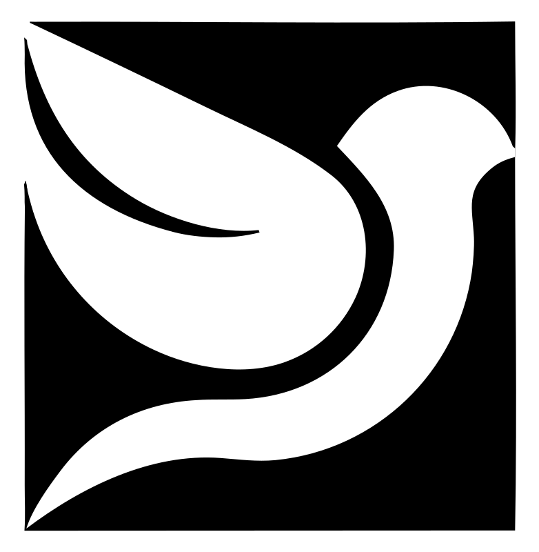 Negative Space Dove Flight Mark