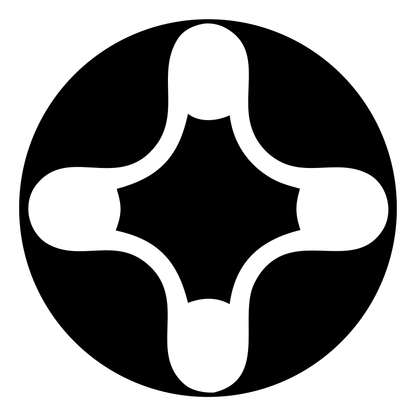 Negative Space Drone Circle Badge