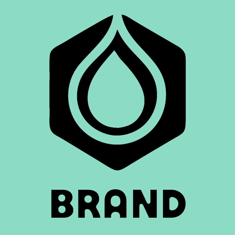 Negative Space Drop Hexagon Badge preview