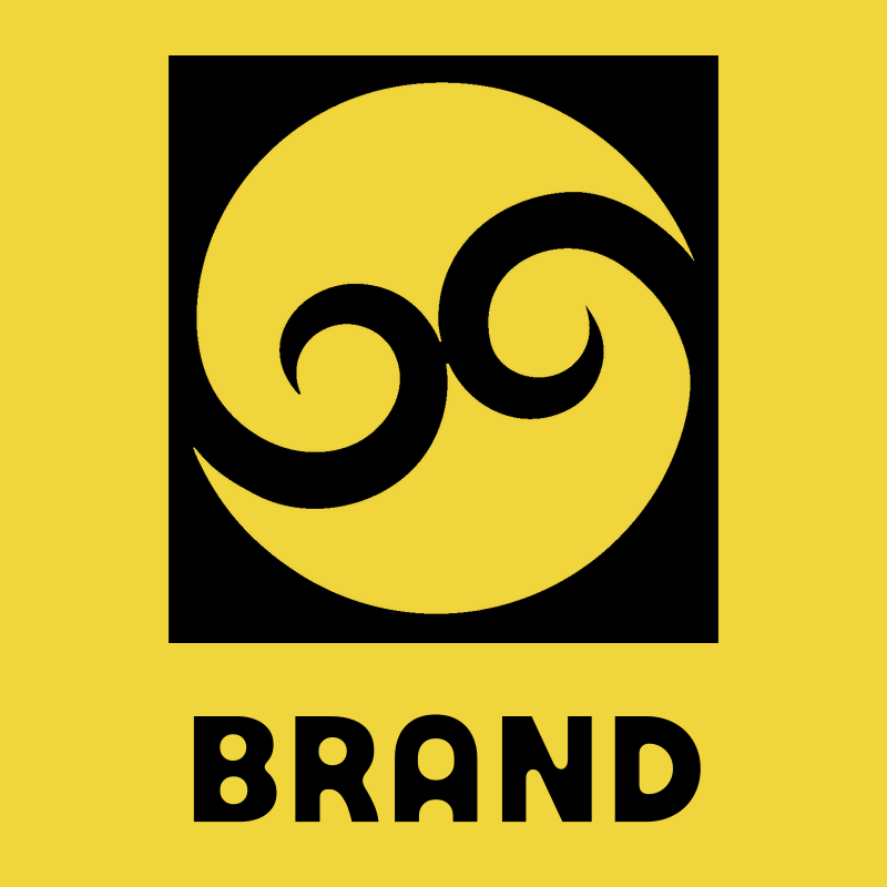 Negative Space Dual Spiral Wind Badge preview