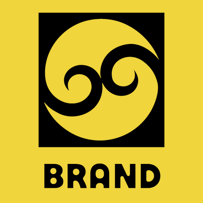 Negative Space Dual Spiral Wind Badge preview