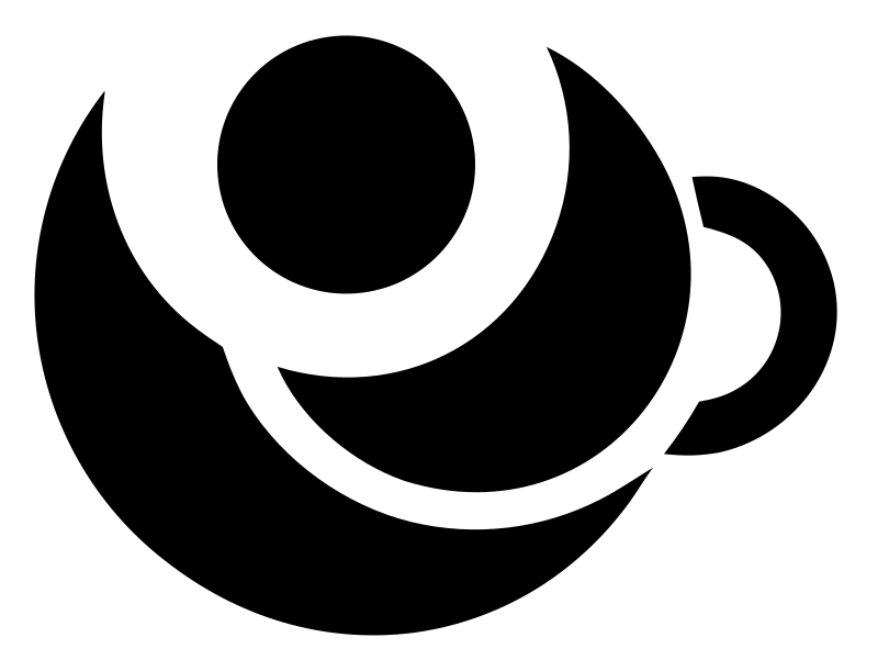 Negative Space Espresso Cup Icon