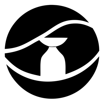 Negative Space Ewer Circle Badge