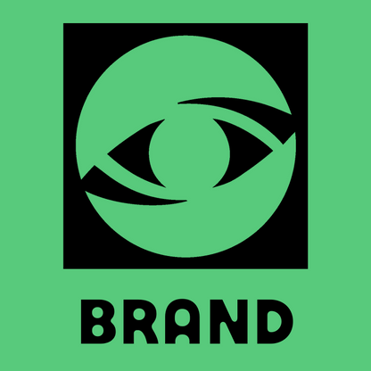 Negative Space Eye Circle Logo preview
