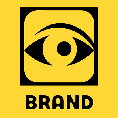 Negative Space Eye Rounded Badge preview