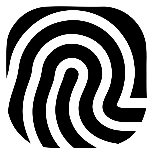 Negative Space Fingerprint Mark