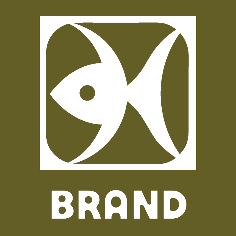 Negative Space Fish Badge preview