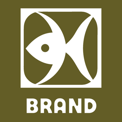 Negative Space Fish Badge preview