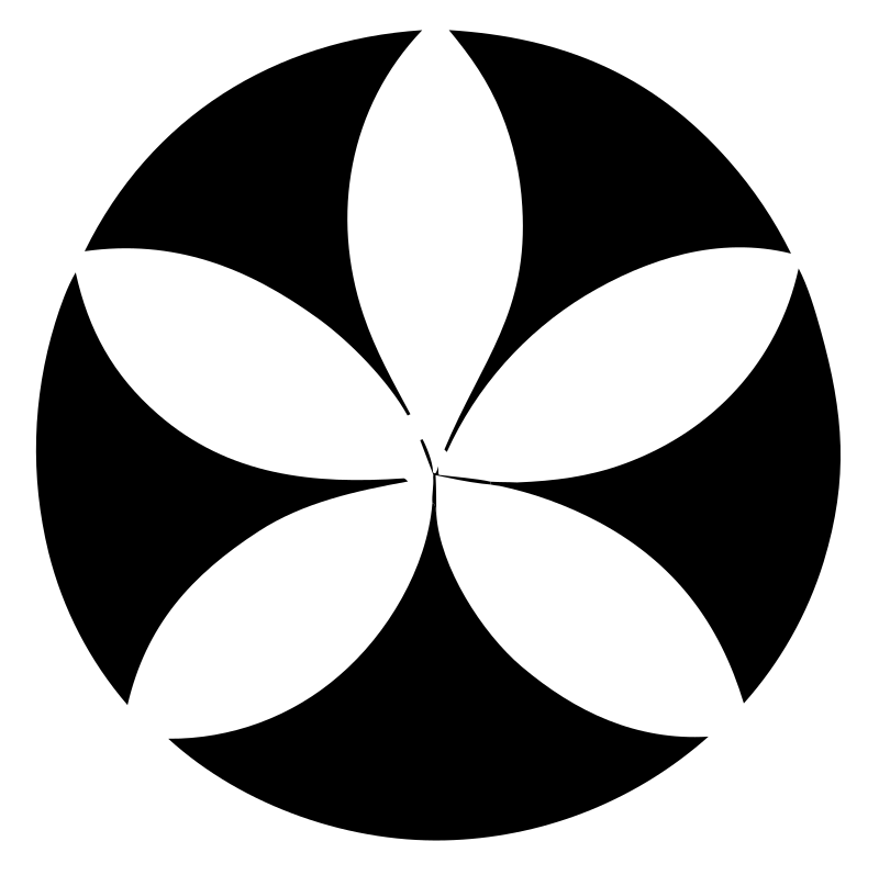 Negative Space Five Petal Lotus Mark