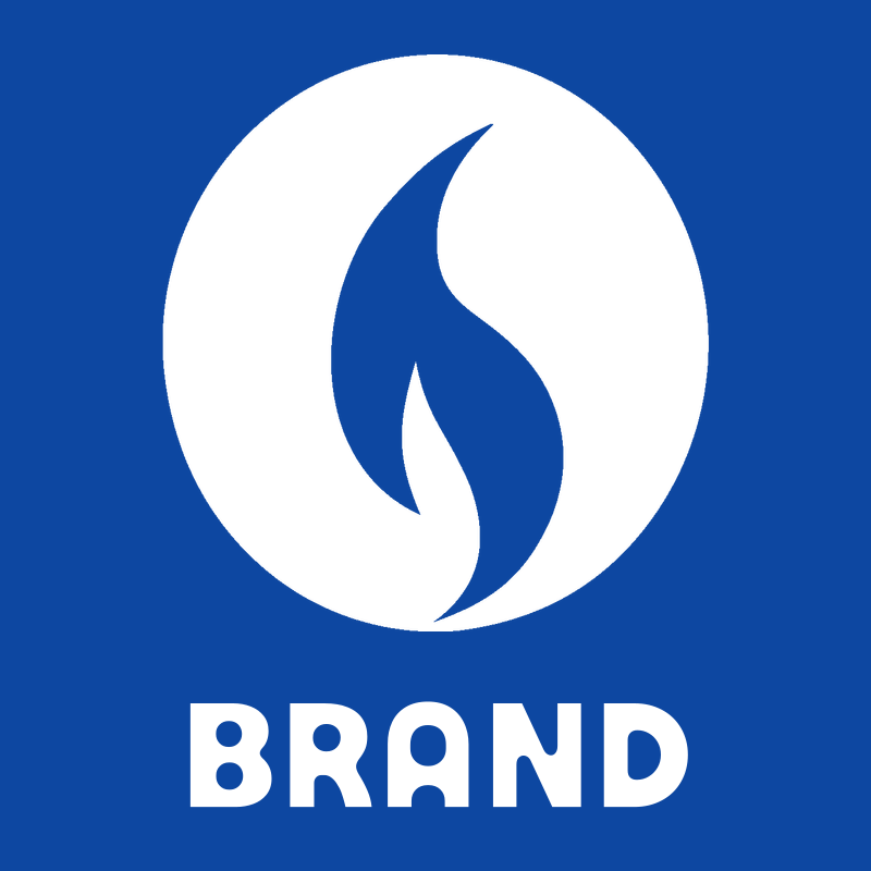 Negative Space Flame Circle Badge preview