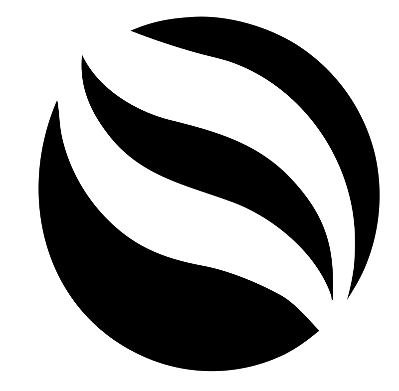 Negative Space Flame Circle Mark