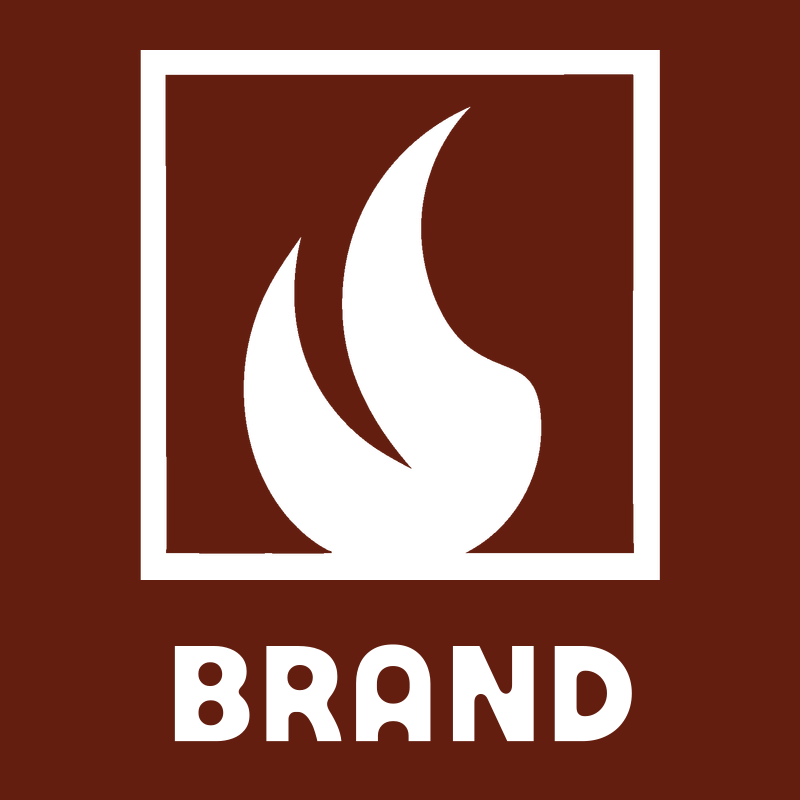 Negative Space Flame Fire Badge preview