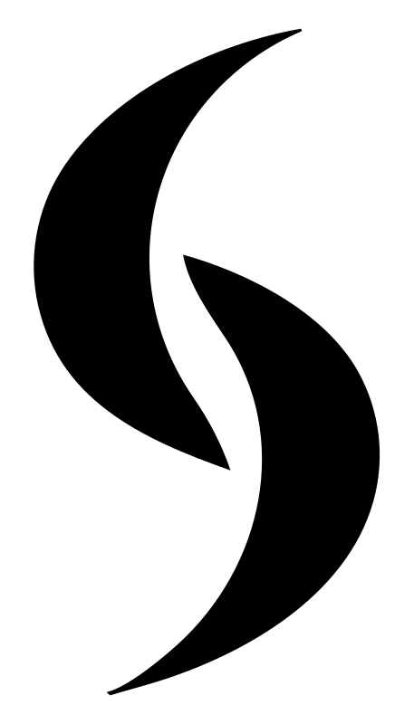 Negative Space Flame Sushi Mark