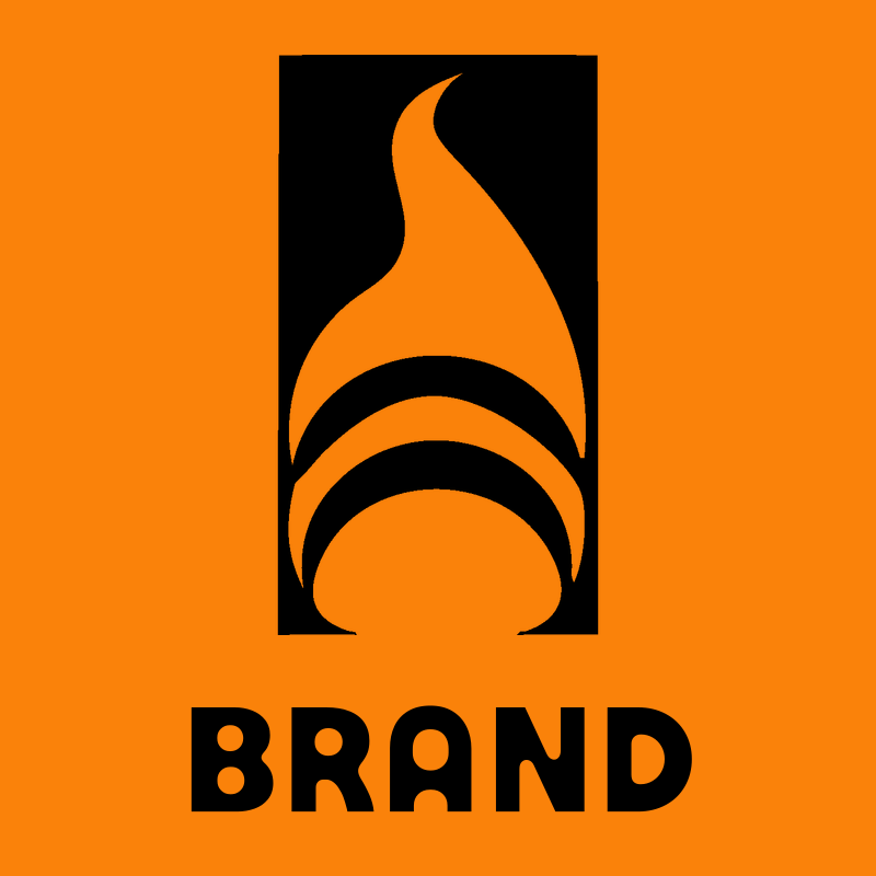 Negative Space Flame Swirl Crest preview